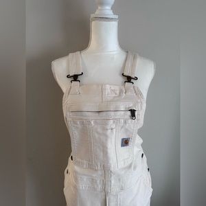 CARHARTT WOMEN'S RUGGED FLEX® LOOSE FIT CANVAS BIB OVERALL